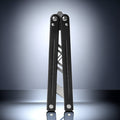 Andux Balisong Butterfly Knife CNC Effective Bushing System 6061 Aluminum Handle Lock Free CNC-H01