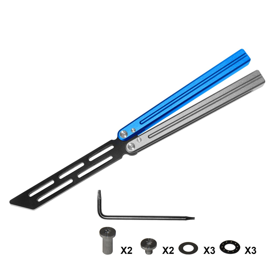 Andux Butterfly Knife CNC 6061 Aluminum Handle Bearing System Lock Free CNC501