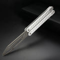 Andux Balisong Butterfly Knife CNC 7075 Aluminum Handle Effective Bushing System Lock Free